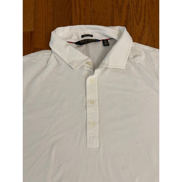 Polo Ralph Lauren Golf Super Soft White Men's Polo Short Sleeve Shirt XXL- EUC - Picture 5 of 9
